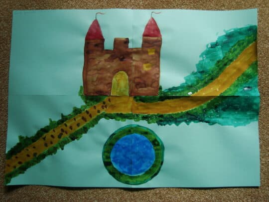 Vlakken in een tekening